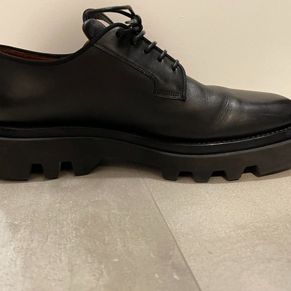 Givenchy Men\'s Black 50mm Leather Lace-up Shoes